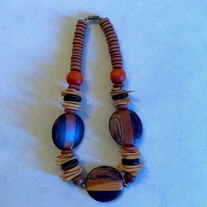 Wooden  choker necklace